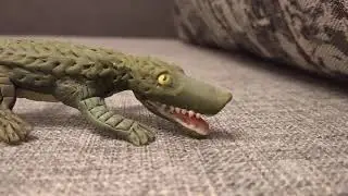 Крокодил из полимерной глины