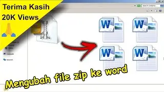 Cara Mengubah File Zip ke Word • 