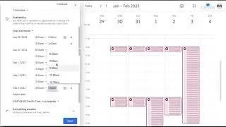 Google Calendar: Appointment Scheduling