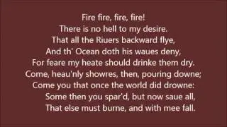 Fire, Fire, Fire! by Thomas Campion