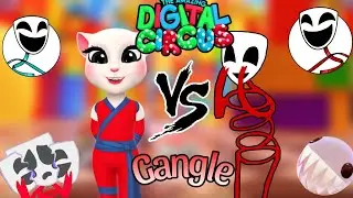 Gangle from the amazing digital circus amazing gameplay in my talking angela 2