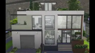 The Sims 4 House Shell #27 - Modern Basegame Shell