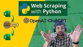 Python Script for excel to web scraping using OpenAI and ChatGPT..