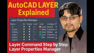 AutoCAD Layer Command Tutorial | Layer Properties Manager | 