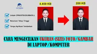 HOW TO REDUCE THE SIZE OF PASSPORT PHOTOS OR PICTURES ON A LAPTOP/COMPUTER