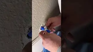 changing out a shut off valve behind a toilet 