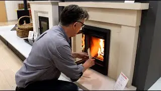 Barbas Unilux-7 40 Wood Fireplace - Live Display