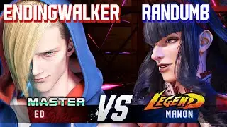 SF6 ▰ ENDINGWALKER (Ed) vs RANDUMB (Manon) ▰ High Level Gameplay