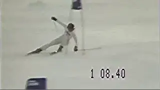 Joel Gaspoz wins giantslalom (Aprica 1981)