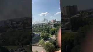 В Оренбурге горит частный сектор на Лабужского