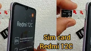 comment mettre une puce et carte mémoire SD pour le xioami redmi 12C, How to put a sim card