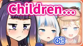 Gura and Ame are Fighting again but Ina is Here! 【HololiveEN】