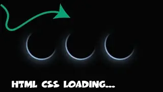 AMAZING LOADING ANIMATION USING HTML CSS |DO YOU KNOW THIS DESIGN?