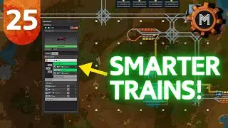 Smart Trains & Interrupts Explained | 25 | Factorio Space Age Tutorial