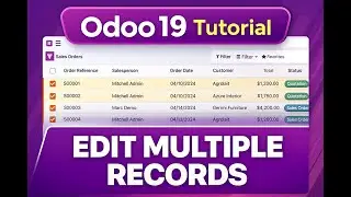 Odoo 19 Tutorial — How to Edit Multiple Records in Tree (List) View || Part 35