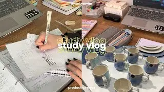 ❄️ productive vlog: few days in my life  - last days of school, study with me, outfits & going out!