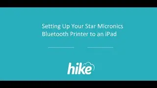 Setting Up Your Star Micronics Bluetooth Printer to an iPad