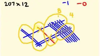 Math Trick   multiply with lines   the five zero edition