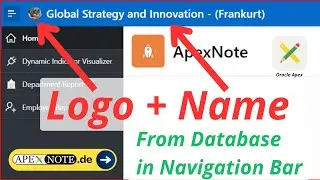 Dynamic Company Logo & Name on Top Navigation Menu in Oracle Apex