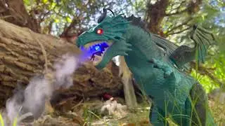 Blue Monster World Remote Control Walking Dragon only by 