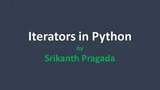 Iterators in Python