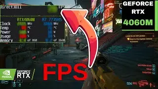 HOW to RTX 4060 LAPTOP on CYBERPUNK 2077 RTX+FG All Settings | Asus Tuf A15 Witth Ryzen 7 7735HS