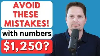 AVOID MISTAKES WITH NUMBERS, TWELVE HUNDRED VS. ONE THOUSAND TWO HUNDRED / 8,800 / 5,000 / 1,200