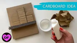 DIY 📦 Simple Cardboard Wall Decor Idea