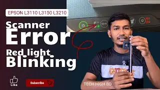 Scanner Error Fix! Epson L3110  L3210 Red Blinking Lights 🔴 EASY & 100% Solved