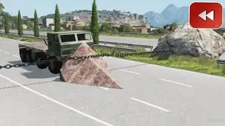 Reverse Cars vs Chain – BeamNG Drive#41