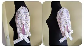 ✅🌺Никто не верит, что это просто. Уникальная техника шитья рукава с завязками