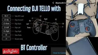 DJI Tello with Bluetooth Controller | Easy Explanation | Amkette evo gamepad pro4 and DJI TELLO