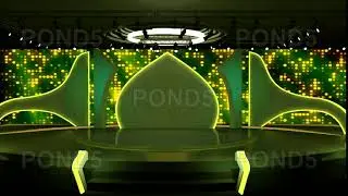 Entertainment TV Studio Set 72- Virtual Green Screen Background Loop