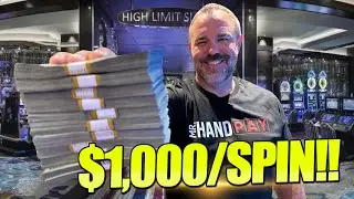 $1,000/Spins in Las Vegas! My GREATEST Las Vegas Gambling Experience Ever!!