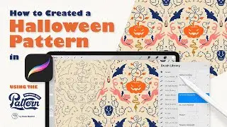 How to Create a Halloween pattern in Procreate!