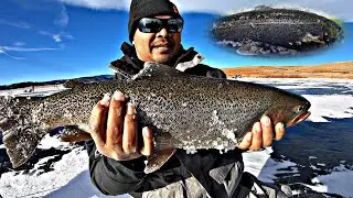 ANTERO RESERVOIR: Ice Fishing (BIG Trout)