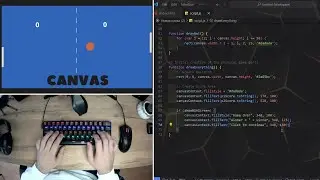 ASMR Programming - Coding Simple Game (Canvas) - No Talking