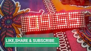 Arduino & Max7219 LED Matrix Clock With RTC DS3231