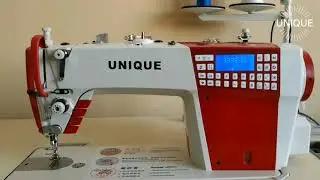 Step motor computerized industrial lockstitch sewing machine with 2 step motor
