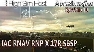 Aproximações EPS 10 [IAC RNAV RNP X 17R SBSP]