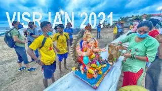 Ganpati Visarjan Mumbai 2021 | Juhu Chowpatty | Ganesh Visarjan Mumbai 2021 | Mind Blowing Visarjan