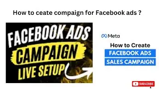 How to ceate compaign for Facebook ads | Live Testing | practically | 2024