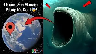 I Found Sea Monster Bloop it’s Real On Google Earth and Google Maps 😨!