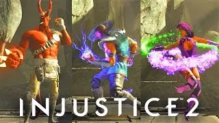 INJUSTICE 2 - ALL DLC Characters Taunt/Idle Animations