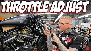 Harley-Davidson Throttle Cable Adjustment!