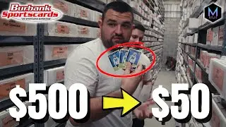 I SOLD A $500 Sports Card for $50 at Burbank Sports Cards 🤯