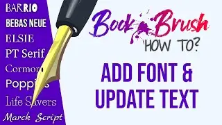 ✏️ Easy Tutorial to Add Text and Use New Fonts in Book Brush #bookbrush