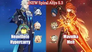 C0 Neuvillete Hypercarry & C0 Mavuika Melt | NEW 5.3 Spiral abyss - Floor 12 9 Stars