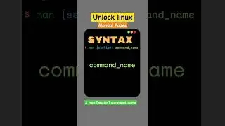 man command explained with syntax and usage : Linux Command man 