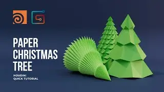 Paper Christmas Tree | Houdini Quick Tutorial